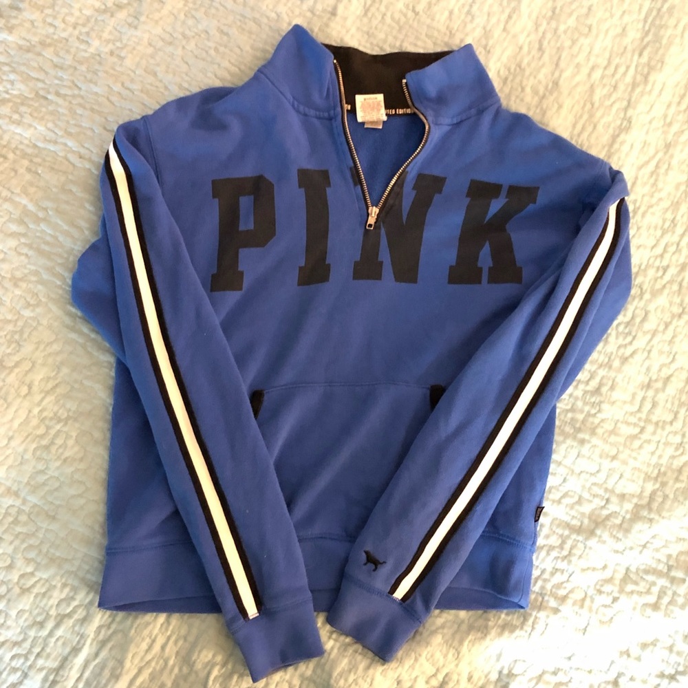 Adorable VS Pink 1/4 Zip Sweatshirt!